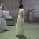 Attendees at a Regency costume ball at Chatsworth.